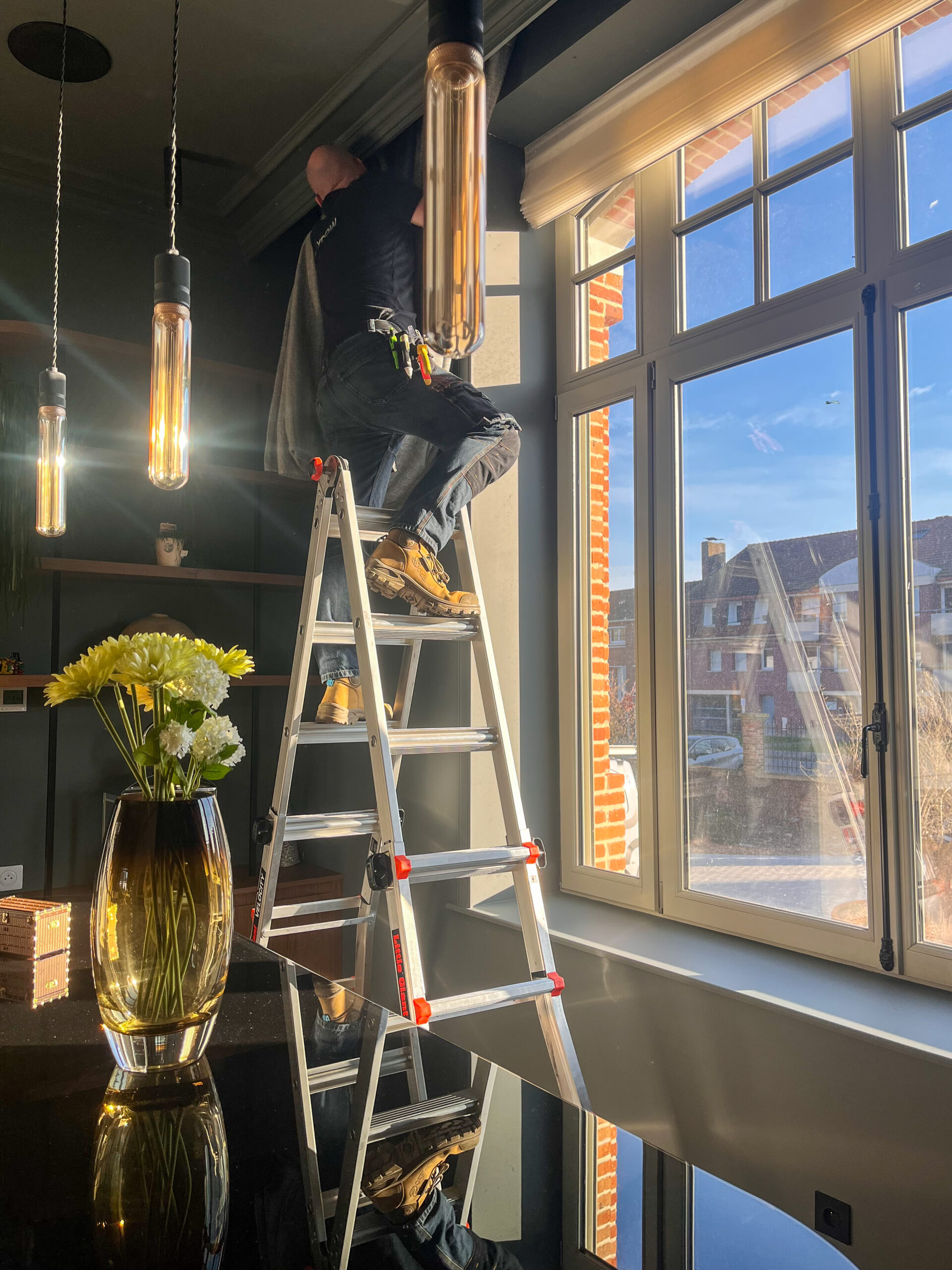 pose de rideaux sur mesure - poseur